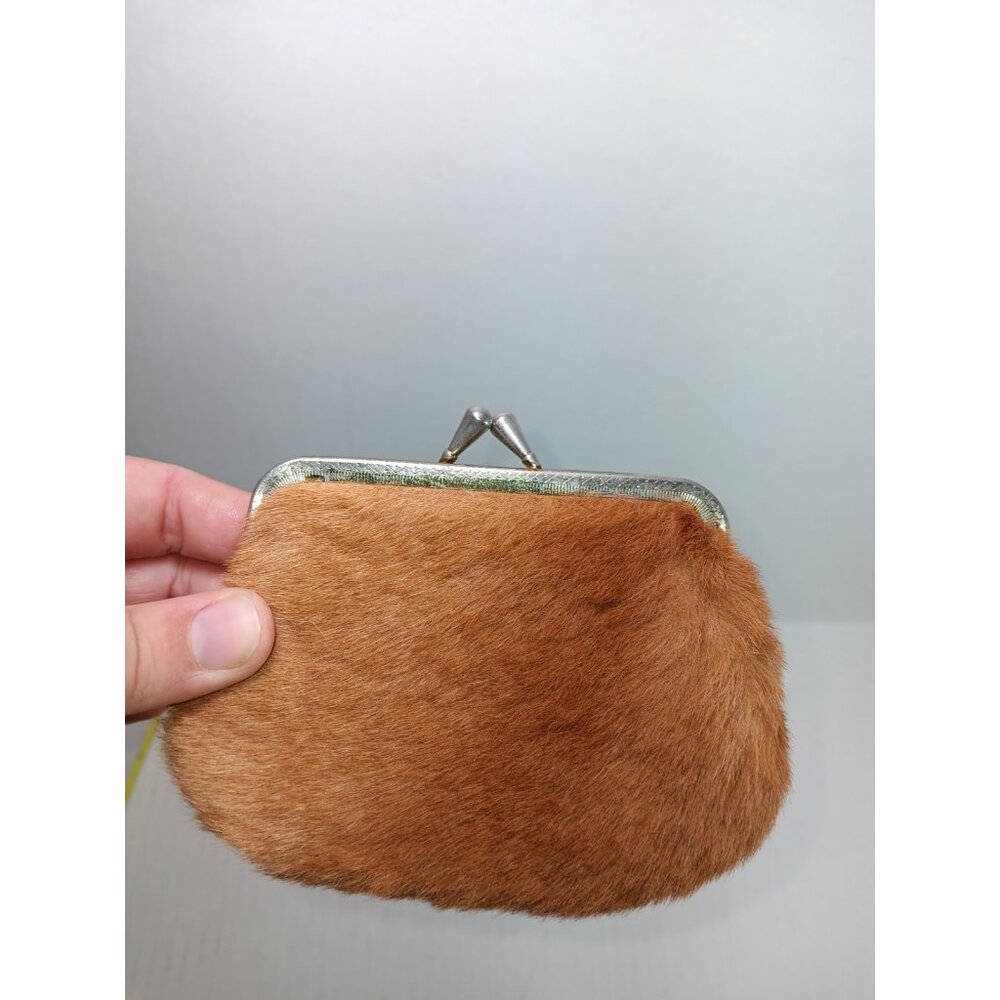 Vintage Genuine Kangaroo Fur Leather Made In Melbourne Small Wallet Coin Purse - Picture 2 of 7